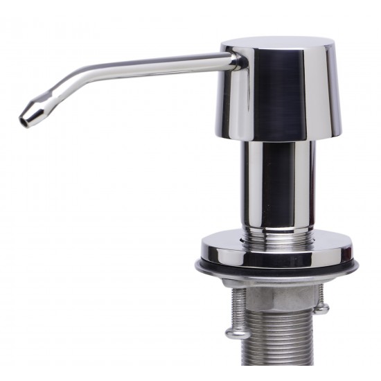 ALFI brand AB5004-PSS Solid Polished Stainless Steel Modern Soap Dispenser