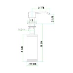 ALFI brand AB5004-PSS Solid Polished Stainless Steel Modern Soap Dispenser