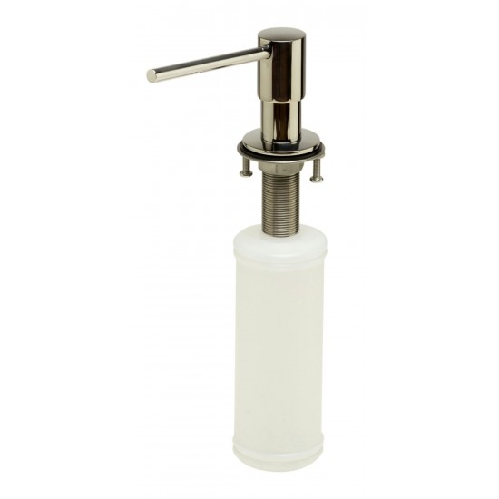 ALFI brand AB5006-PSS Modern Round Polished Stainless Steel Soap Dispenser