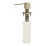 ALFI brand AB5007-BSS Modern Square Brushed Stainless Steel Soap Dispenser