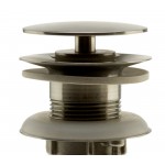 ALFI brand AB5009-BSS Brushed Stainless Steel Pop Up Drain for Sink w/o Overflow