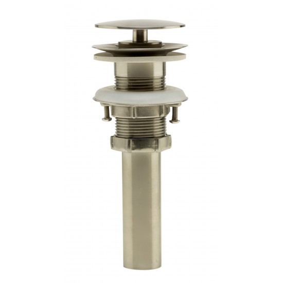 ALFI brand AB5009-BSS Brushed Stainless Steel Pop Up Drain for Sink w/o Overflow