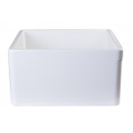 ALFI brand White 26" Contemporary Smooth Apron Fireclay Farmhouse Kitchen Sink