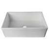 ALFI brand 30" Decorative Lip Apron Single Bowl Fireclay Farmhouse Kitchen Sink