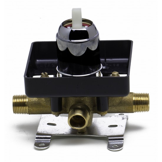 ALFI brand AB5501-BN Brushed Nickel Shower Valve Mixer with Square Lever Handle