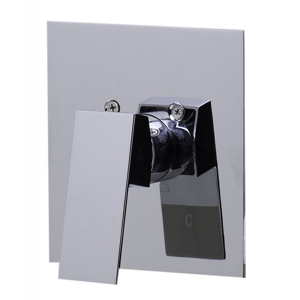 ALFI brand AB5501-PC Polished Chrome Shower Valve Mixer with Square Lever Handle