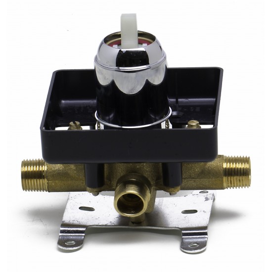 ALFI brand AB5501-PC Polished Chrome Shower Valve Mixer with Square Lever Handle