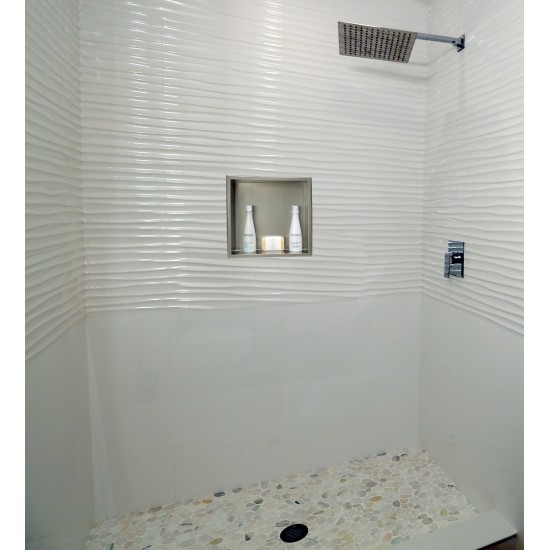 ALFI brand AB5501-PC Polished Chrome Shower Valve Mixer with Square Lever Handle