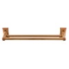 ALFI brand AB5505 24" Double Rack Wooden Towel Bar Bathroom Accessory