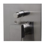 ALFI brandShower Valve Mixer with Square Lever Handle and Diverter