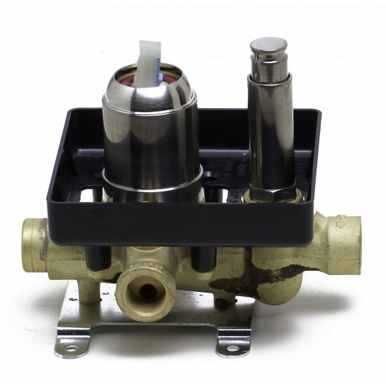 ALFI brandShower Valve Mixer with Square Lever Handle and Diverter