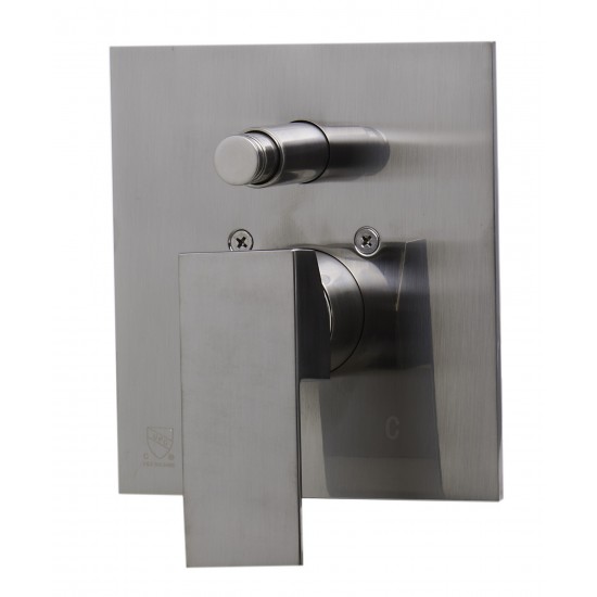 ALFI brandShower Valve Mixer with Square Lever Handle and Diverter