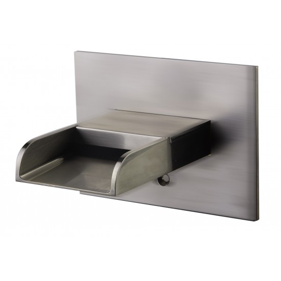ALFI brand AB5901-BN Brushed Nickel Waterfall Tub Filler