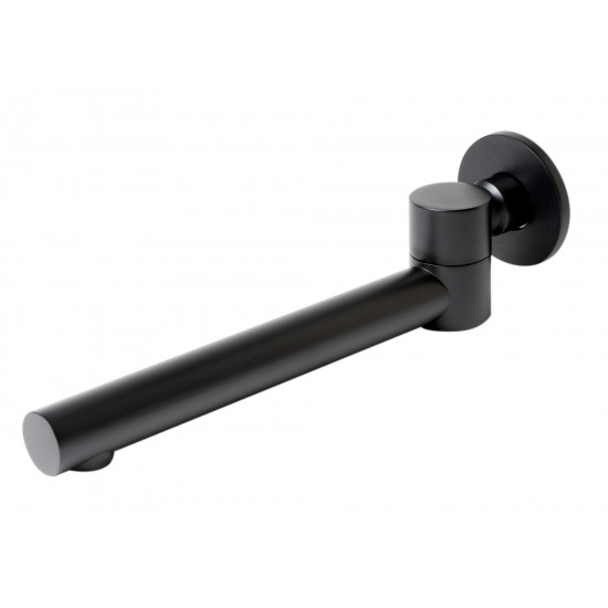 ALFI brand AB6601-BM Black Matte Round Foldable Tub Spout