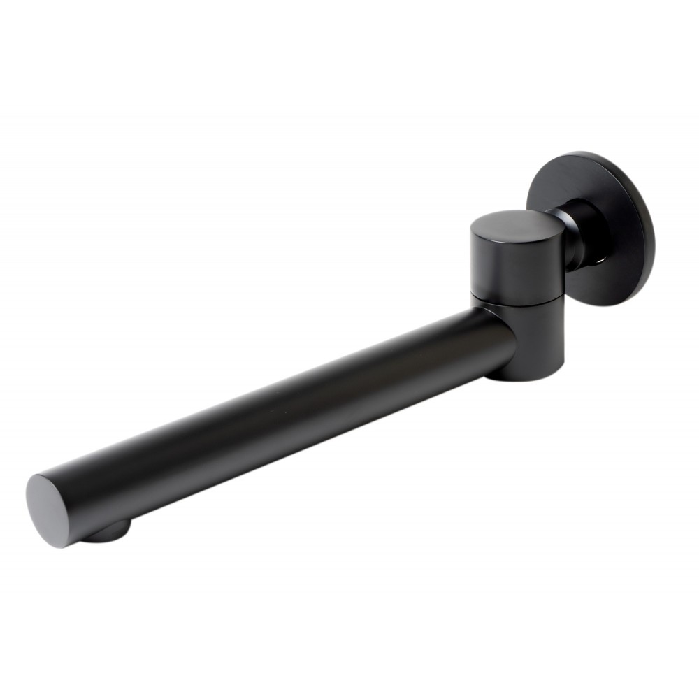 ALFI brand AB6601-BM Black Matte Round Foldable Tub Spout