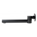 ALFI brand AB6601-BM Black Matte Round Foldable Tub Spout