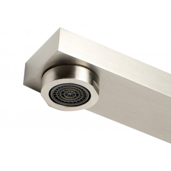 ALFI brand AB7701-BN Brushed Nickel Square Foldable Tub Spout