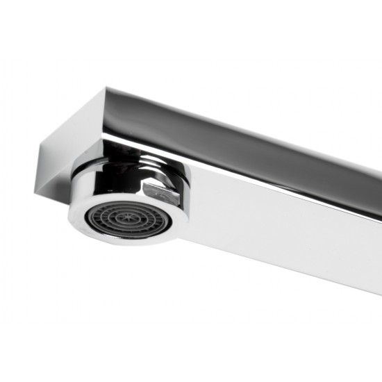 ALFI brand AB7701-PC Polished Chrome Square Foldable Tub Spout