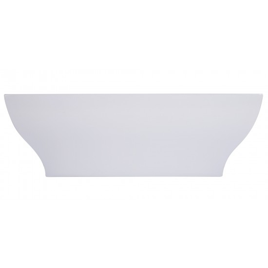 ALFI brand AB8840 67 inch Rectangular Acrylic Free Standing Soaking Bathtub