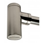 ALFI brand Brushed Nickel Solid Brass Round Modern Decorative Bottle P-Trap