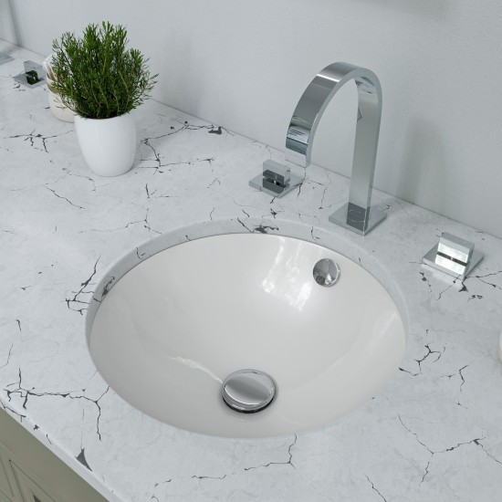 ALFI brand Polished Chrome Pop Up Drain for Bathroom Sink with Overflow