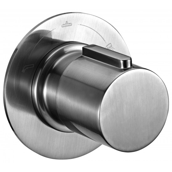 ALFI brand AB9101-BN Brushed Nickel Modern Round 3 Way Shower Diverter