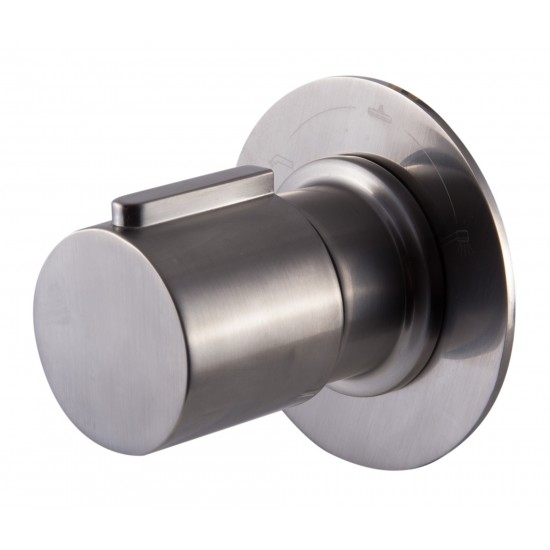 ALFI brand AB9101-BN Brushed Nickel Modern Round 3 Way Shower Diverter