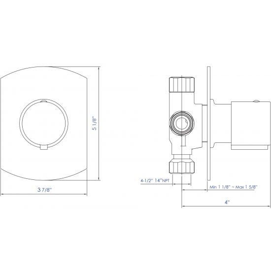ALFI brand AB9101-BN Brushed Nickel Modern Round 3 Way Shower Diverter