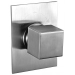 ALFI brand AB9209-BN Brushed Nickel Modern Square 3 Way Shower Diverter