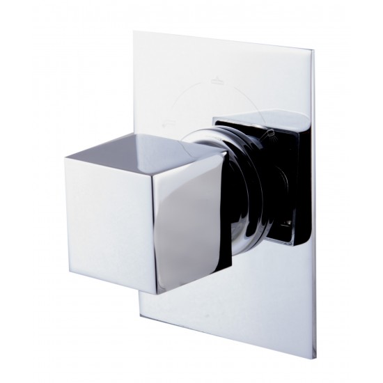 ALFI brand AB9209-PC Polished Chrome Modern Square 3 Way Shower Diverter