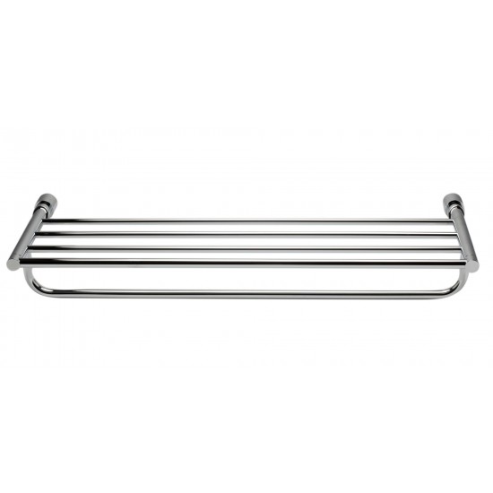 ALFI brand AB9523 Polished Chrome 24 inch Towel Bar & Shelf Bathroom Accessory