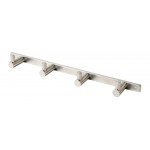 ALFI brand AB9528-BN Brushed Nickel Wall Mounted 4 Prong Robe / Towel Hook