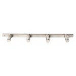 ALFI brand AB9528-BN Brushed Nickel Wall Mounted 4 Prong Robe / Towel Hook
