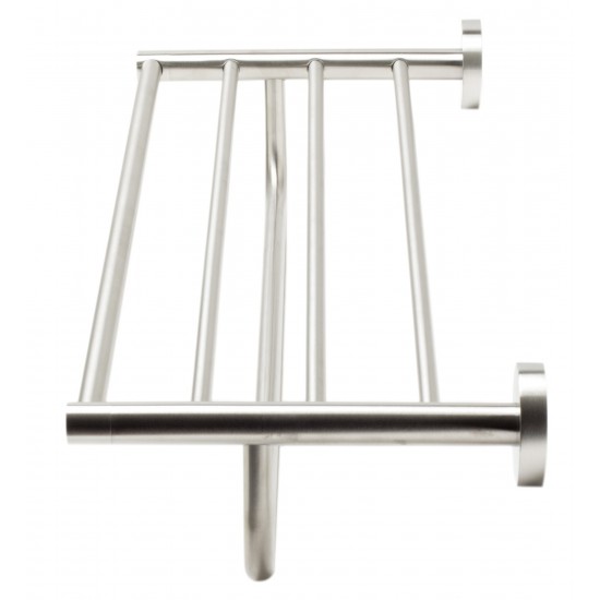 ALFI brand AB9538-BN Brushed Nickel 26 inch Towel Bar & Shelf Bathroom Accessory