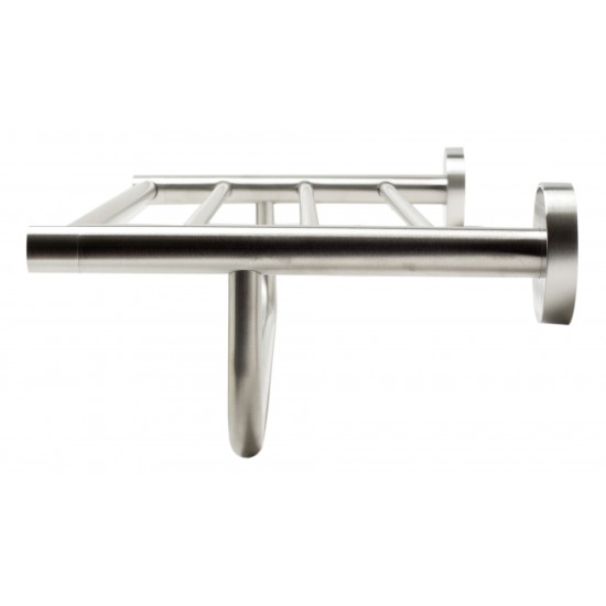 ALFI brand AB9538-BN Brushed Nickel 26 inch Towel Bar & Shelf Bathroom Accessory