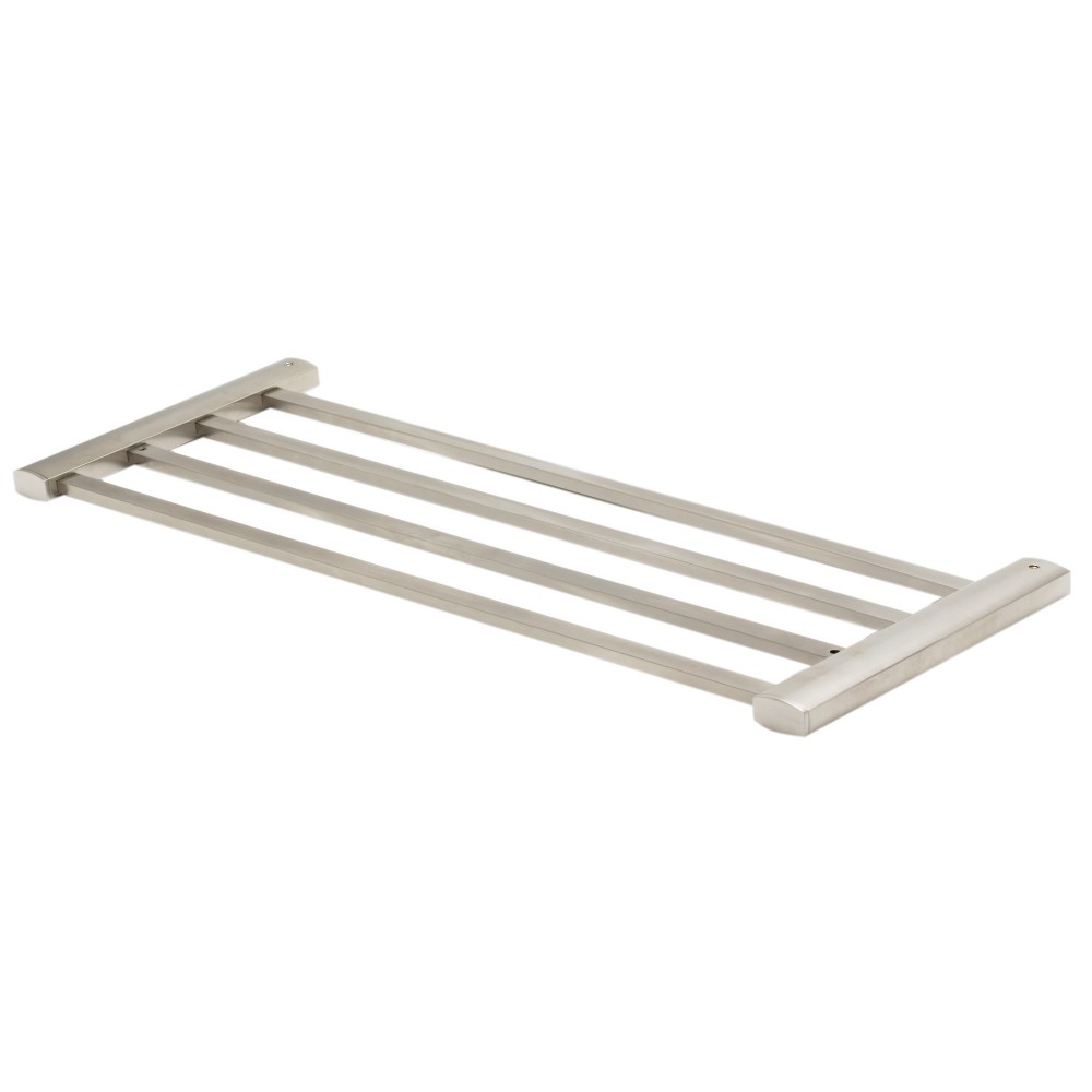 ALFI brand AB9539-BN Brushed Nickel 24 inch Towel Bar & Shelf Bathroom Accessory