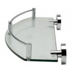 ALFI brand Polished Chrome Wall Mounted Glass Shower Shelf Bathroom Accessory