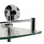 ALFI brand Corner Mounted Double Glass Shower Shelf Bathroom Accessory