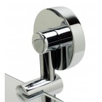 ALFI brand Corner Mounted Double Glass Shower Shelf Bathroom Accessory