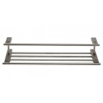 ALFI brand AB9564-BN Brushed Nickel 26 inch Towel Bar & Shelf Bathroom Accessory