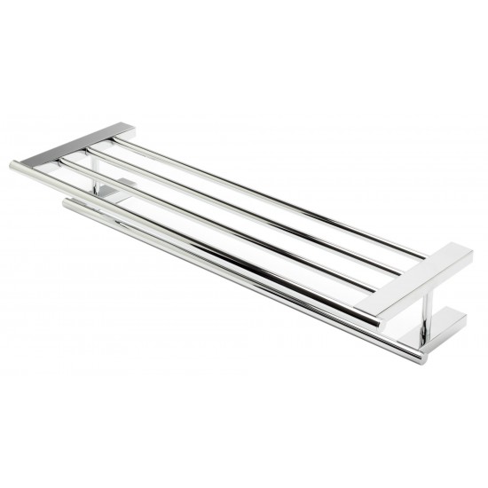 ALFI brand AB9564-PC 26 inch Towel Bar & Shelf Bathroom Accessory