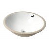 ALFI brand ABC601 White 17" Round Undermount Ceramic Sink