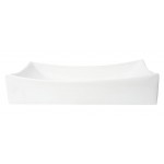 ALFI brand ABC904 White 26" Fancy Rectangular Above Mount Ceramic Sink
