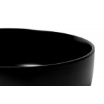 ALFI brand ABC907-BM Black Matte 15" Round Above Mount Ceramic Sink