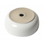 ALFI brand ABC907-W White 15" Round Above Mount Ceramic Sink