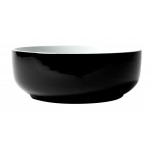 ALFI brand ABC908 Black & White 15" Round Above Mount Ceramic Sink