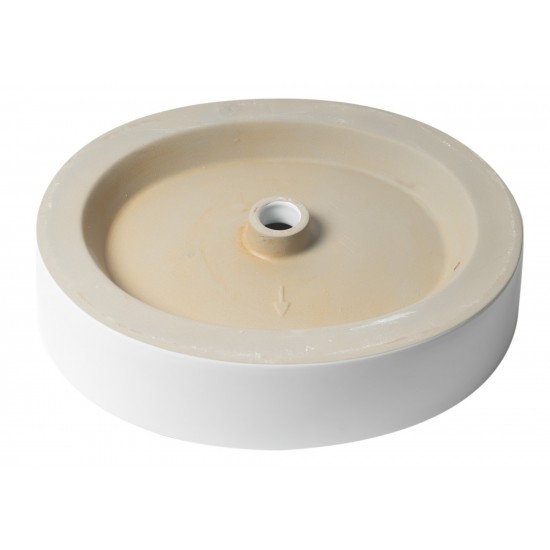 ALFI brand ABC911 White 22" Oval Above Mount Ceramic Sink