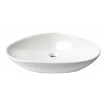 ALFI brand ABC914 White 23" Fancy Above Mount Ceramic Sink