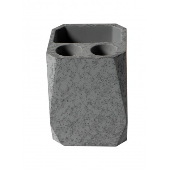 ALFI brand ABCO1023 7 Piece Solid Concrete Gray Matte Bathroom Accessory Set