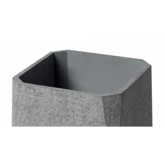 ALFI brand ABCO1045 12" x 8" Concrete Gray Matte Waste Bin for Bathrooms